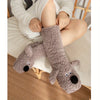 2-teilige damen winter socken - weiche & warme anti-rutsch booties