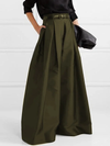 Hohe taillen-plissiertes rock - elegante maxi-rock für damen