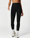 Hochgeschnittene ripp-leggings – damen activewear für fitness