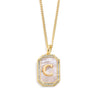 Goldene initialen-pendelnkette - elegante frauenaccessoire