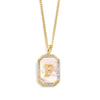 Goldene initialen-pendelnkette - elegante frauenaccessoire