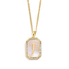 Goldene initialen-pendelnkette - elegante frauenaccessoire