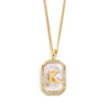 Goldene initialen-pendelnkette - elegante frauenaccessoire
