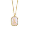 Goldene initialen-pendelnkette - elegante frauenaccessoire