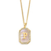 Goldene initialen-pendelnkette - elegante frauenaccessoire