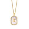 Goldene initialen-pendelnkette - elegante frauenaccessoire