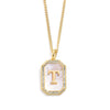 Goldene initialen-pendelnkette - elegante frauenaccessoire