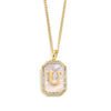 Goldene initialen-pendelnkette - elegante frauenaccessoire