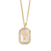 Goldene initialen-pendelnkette - elegante frauenaccessoire