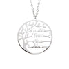Baum des lebens anhänger necklace - elegante silber schmuck für frauen