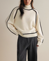 Rollkragenpullover - lässiger oversize-pullover für damen