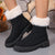 Warme damen slippers - winterstiefel mit plüschfutter und robuster sohle