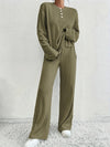 2-teiliges ripp-loungewear-set – stylisches pyjama-outfit für damen