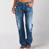 Denim jeans - distressierte damenjeans für den lässigen look