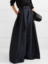 Hohe taillen-plissiertes rock - elegante maxi-rock für damen