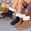 Warme damen slippers - winterstiefel mit plüschfutter und robuster sohle