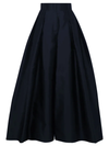 Hohe taillen-plissiertes rock - elegante maxi-rock für damen