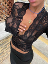 Langärmliges spitztop - elegante bluse für besondere anlässe