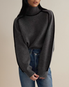 Rollkragenpullover - lässiger oversize-pullover für damen