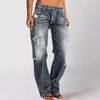 Denim jeans - distressierte damenjeans für den lässigen look