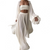 3-teilige ensemble - schickes crop-top, rock und kimono