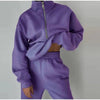 2-teiliges sportliches Set - trendige Damen-Sweatjacke mit Jogginghose