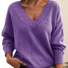 Damen v-ausschnitt kaschmir pullover - elegant und gemütlich