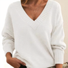 Damen v-ausschnitt kaschmir pullover - elegant und gemütlich