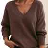 Damen v-ausschnitt kaschmir pullover - elegant und gemütlich