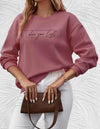 Oversized sweater - damen 'shine your light' casual sweatshirt
