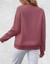 Oversized sweater - damen 'shine your light' casual sweatshirt