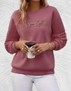 Oversized sweater - damen 'shine your light' casual sweatshirt