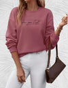 Oversized sweater - damen 'shine your light' casual sweatshirt