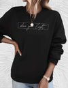 Oversized sweater - damen 'shine your light' casual sweatshirt