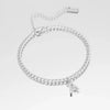 Fusskettchen – elegante kette mit initialanhänger für damen