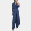 Lange wickelkleid - elegantes abendkleid für frauen