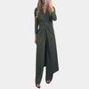 Lange wickelkleid - elegantes abendkleid für frauen