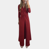 Lange wickelkleid - elegantes abendkleid für frauen
