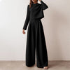 2-teiliges palazzo-ensemble - trendige damen-co-ord kombination