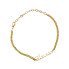 Personalisierte namensarmband - elegante roségoldene damenschmuck