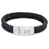 Chicer lederarmband für männer – personalisierte gravur für den besonderen moment