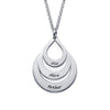 Goutte name anhänger kette - gravierte goldschmuck für frauen