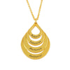 Goutte name anhänger kette - gravierte goldschmuck für frauen