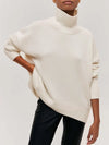 Übergrosse rollkragenpullover - gemütliche damen strickjacke