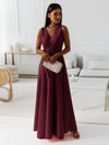 Maxikleid - exquisite abendrobe mit wickeldetail