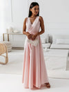 Maxikleid - exquisite abendrobe mit wickeldetail