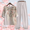 2-teiliges blumen-loungewear-set - stylisches oberteil und hose für damen