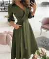 Schmetterlingsdruck-wickelkleid - elegante kleidung für alle anlässe