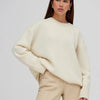Cashmere pullover - oversized creme damenstricktop