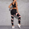 Sport leggings - stylisch in schwarz und pink für damen